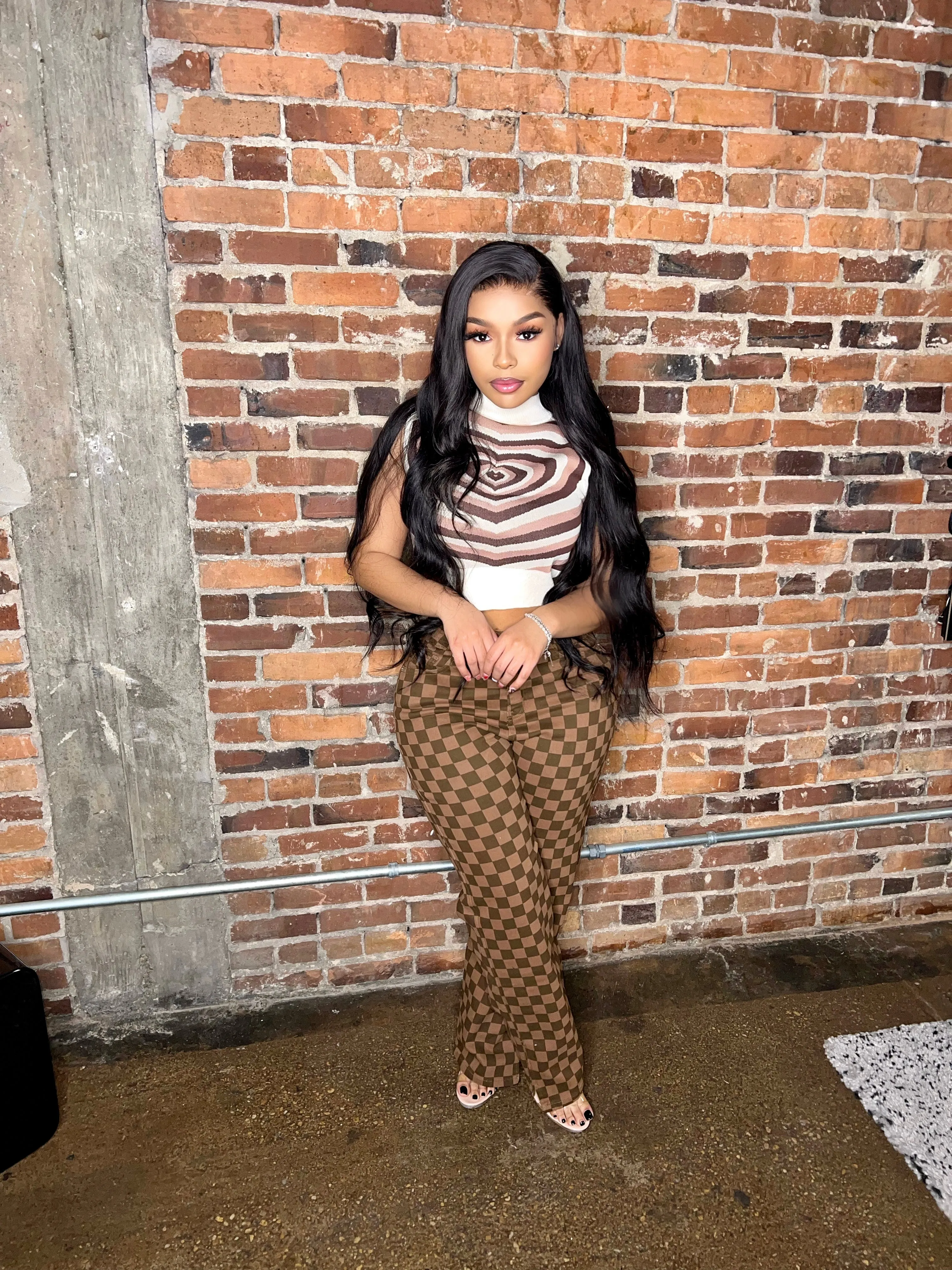 Damier pants
