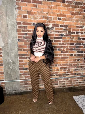 Damier pants