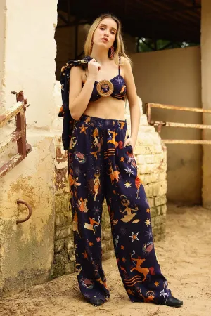 Dark Night Celestial Printed Pants