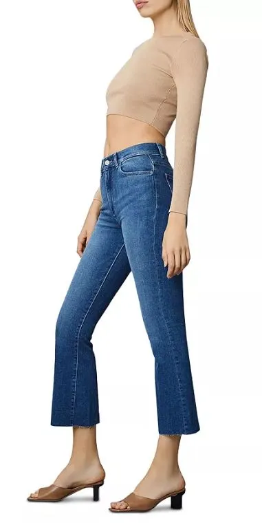 DL1961 - Bridget Boot High Rise Instasculpt Crop Mid Raw