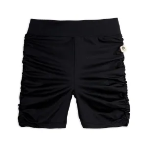 Draped Sporty Bike Shorts