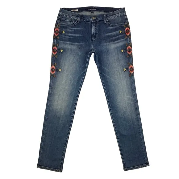 Driftwood Marilyn Embroidered Southwestern Jeans