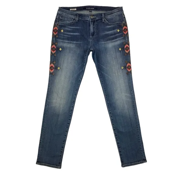 Driftwood Marilyn Embroidered Southwestern Jeans