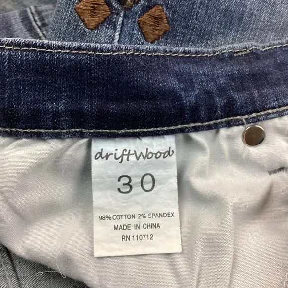 Driftwood Marilyn Embroidered Southwestern Jeans