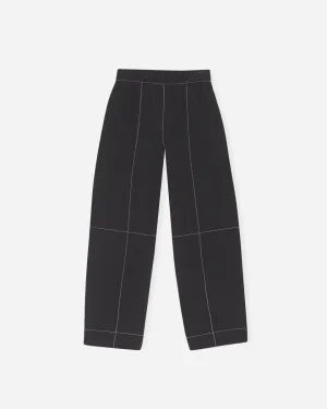 Elasticated Curve Pants - Black
