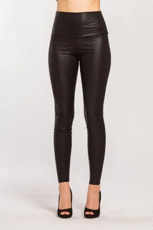 Embossed Snake Skin Legging