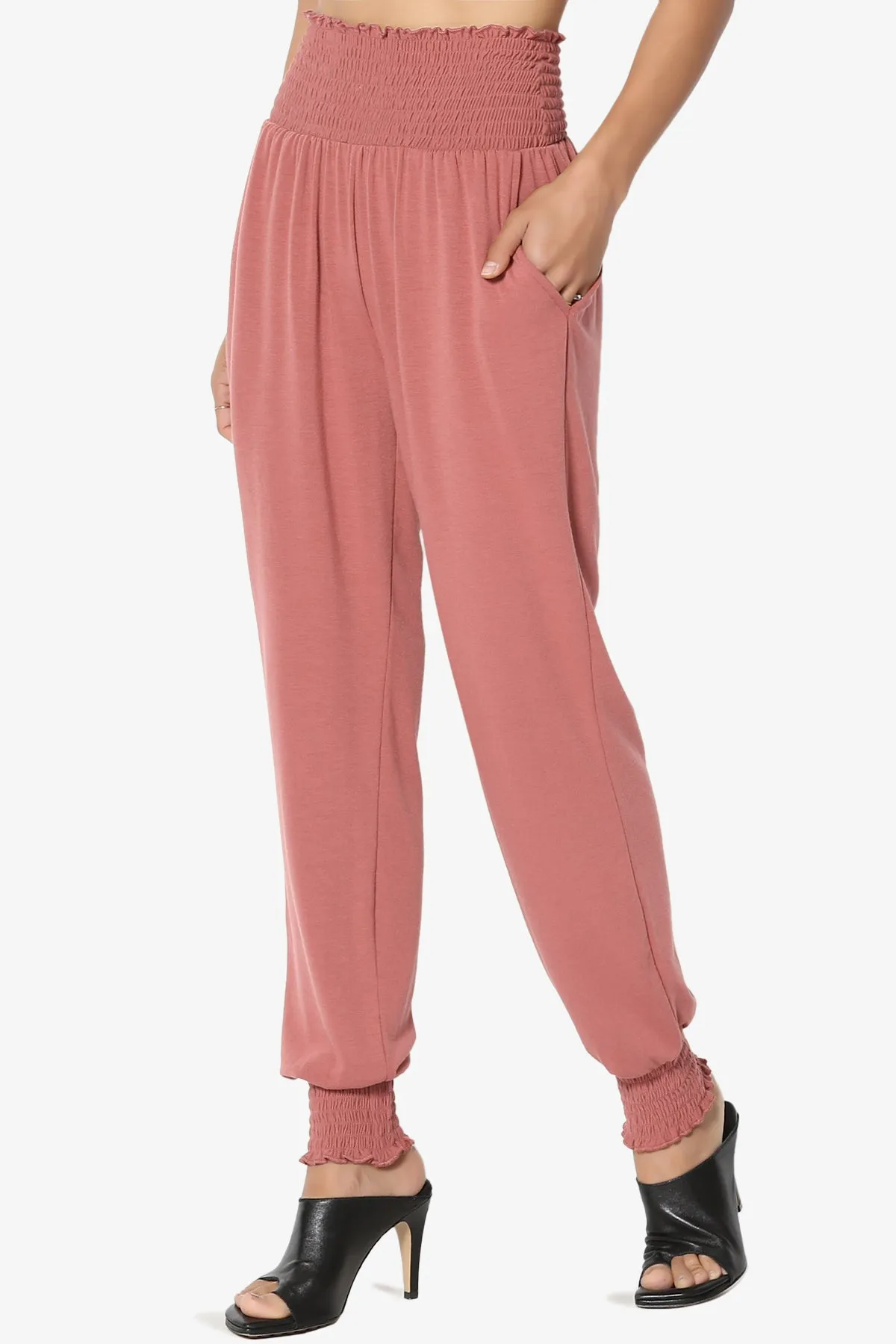 Estella Smocked Waist & Cuff Harem Pants