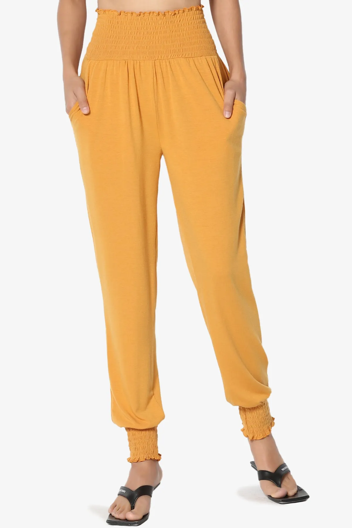 Estella Smocked Waist & Cuff Harem Pants