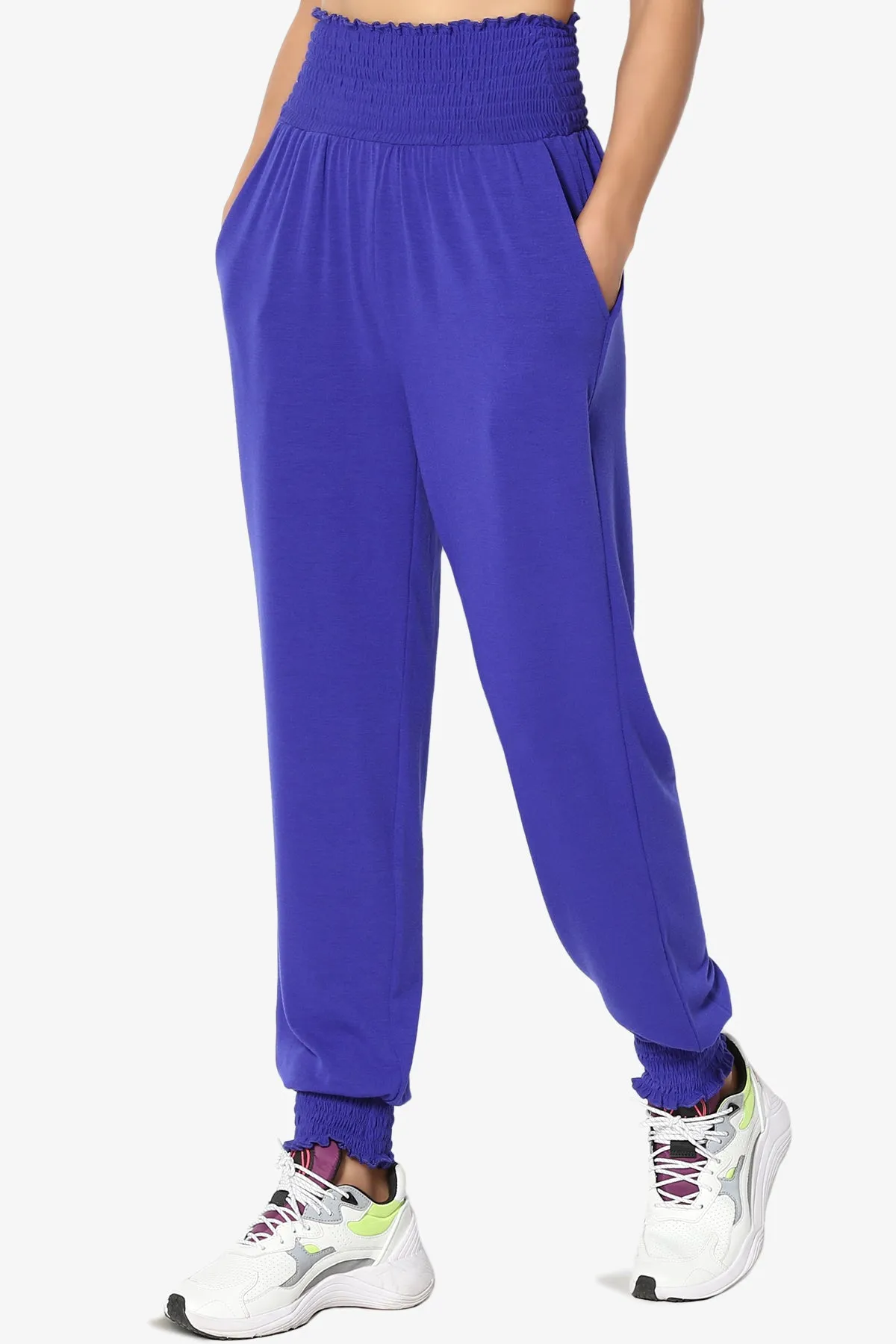 Estella Smocked Waist & Cuff Harem Pants