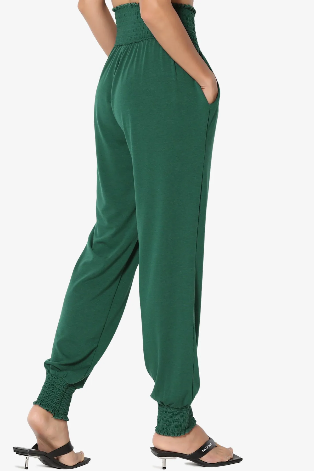 Estella Smocked Waist & Cuff Harem Pants