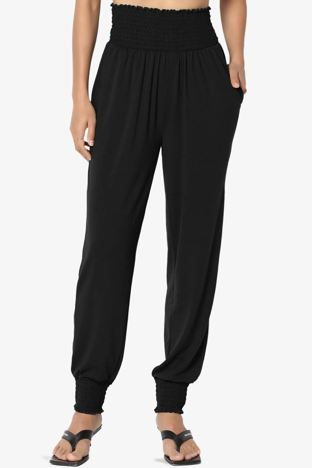 Estella Smocked Waist & Cuff Harem Pants
