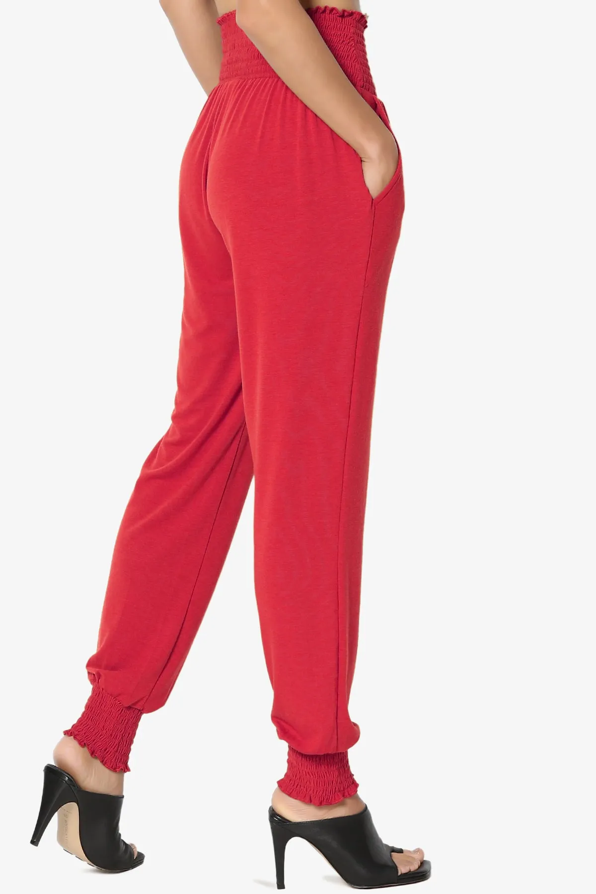 Estella Smocked Waist & Cuff Harem Pants