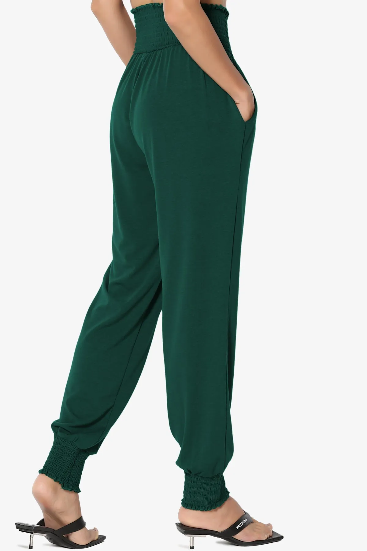 Estella Smocked Waist & Cuff Harem Pants