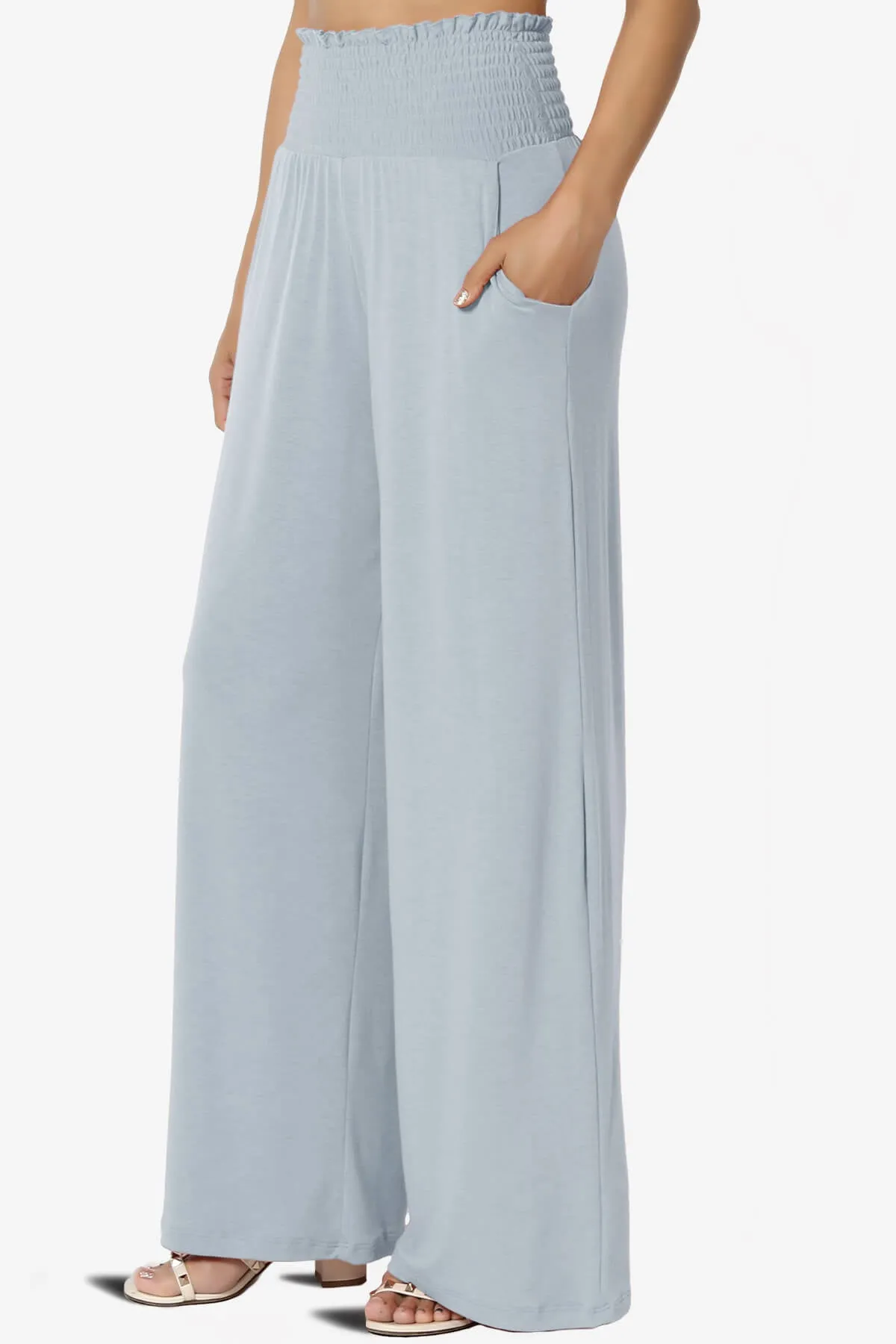 Estella Smocked Waist Lounge Pants 27" Inseam