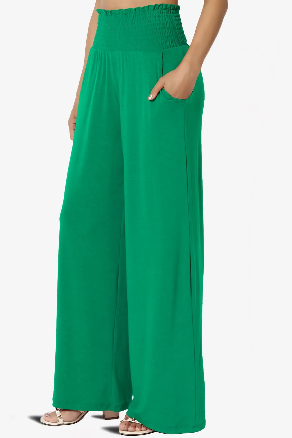 Estella Smocked Waist Lounge Pants 27" Inseam