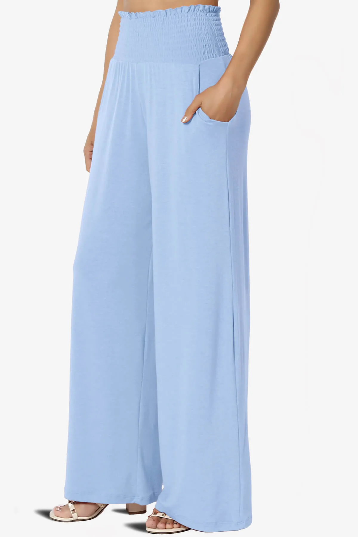 Estella Smocked Waist Lounge Pants 27" Inseam