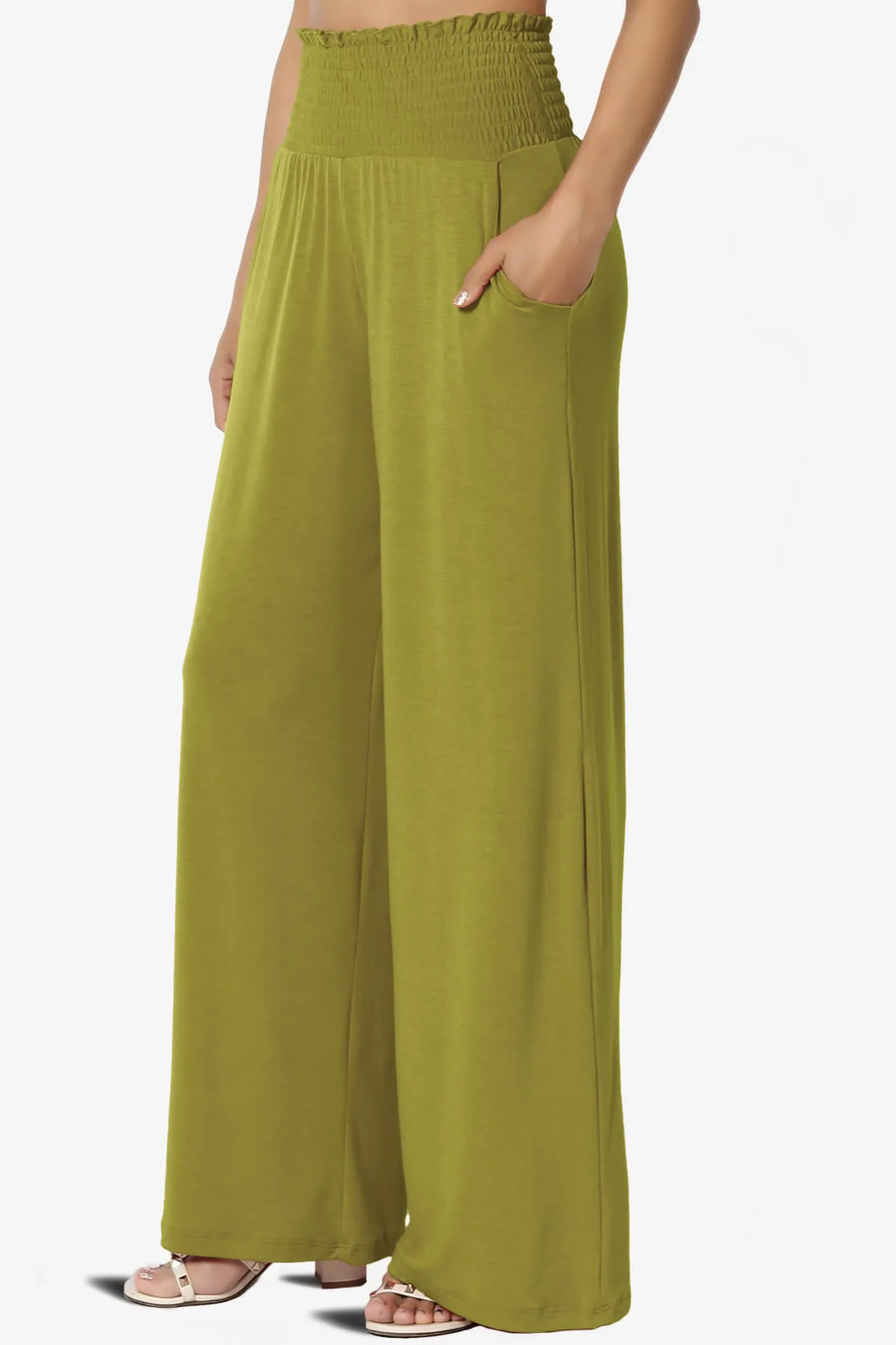 Estella Smocked Waist Lounge Pants 27" Inseam