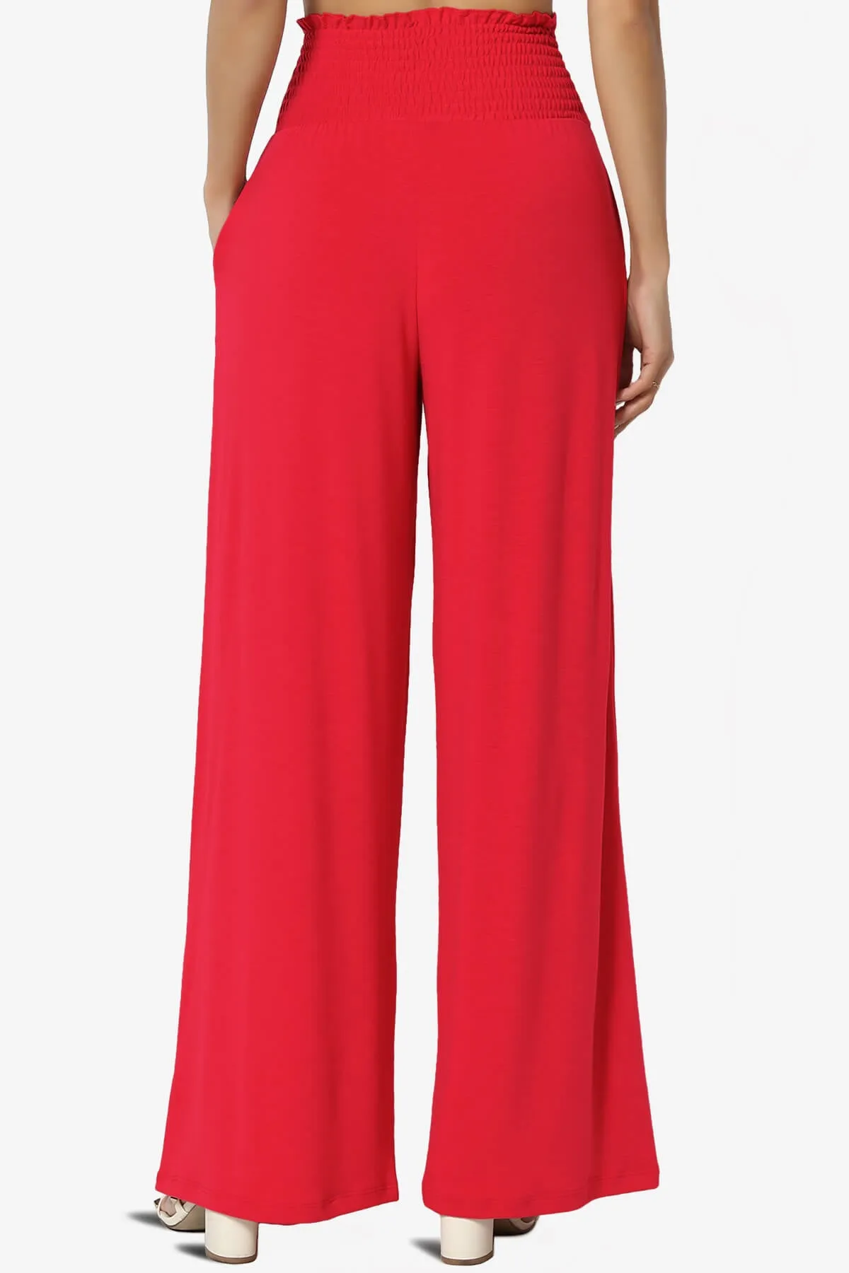 Estella Smocked Waist Lounge Pants PLUS 27" Inseam