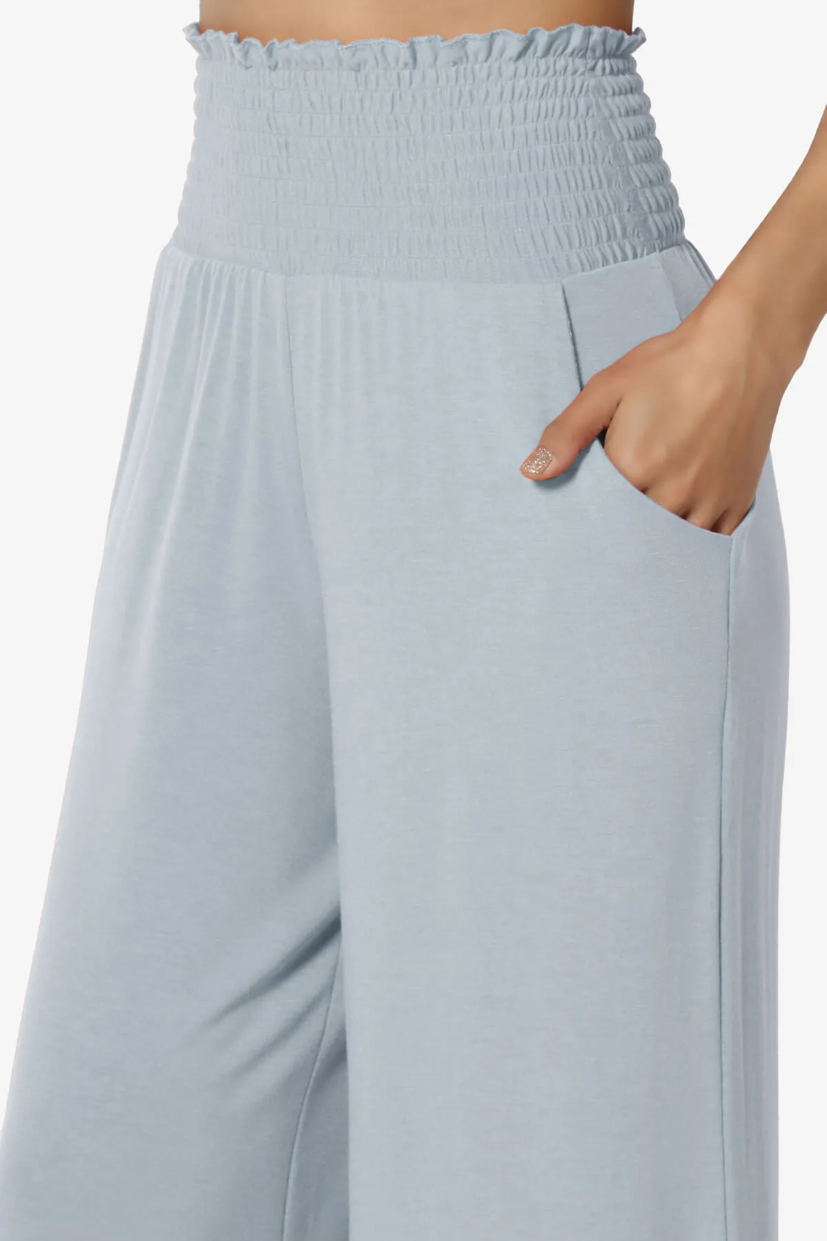Estella Smocked Waist Lounge Pants PLUS 27" Inseam