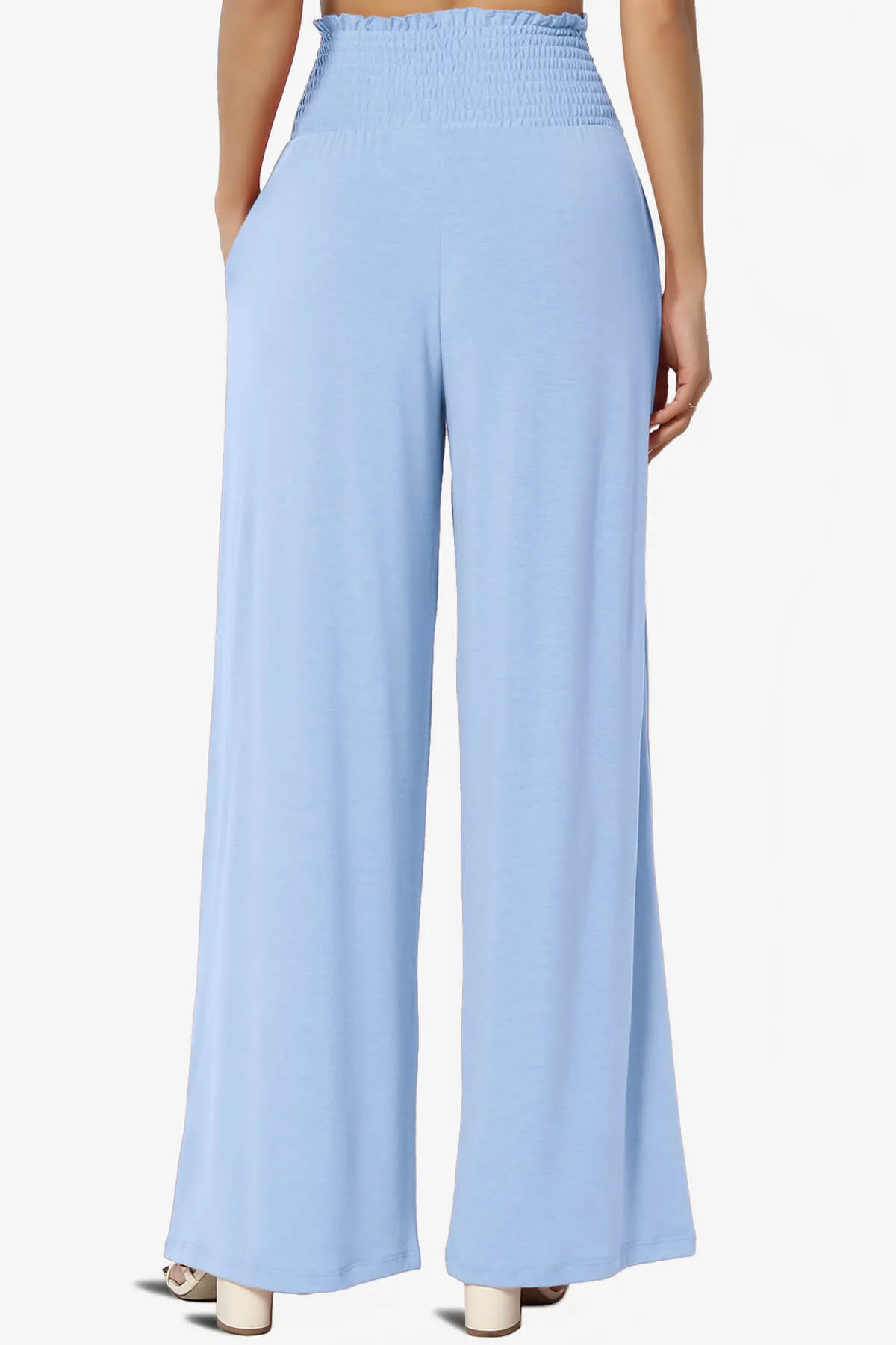 Estella Smocked Waist Lounge Pants PLUS 27" Inseam