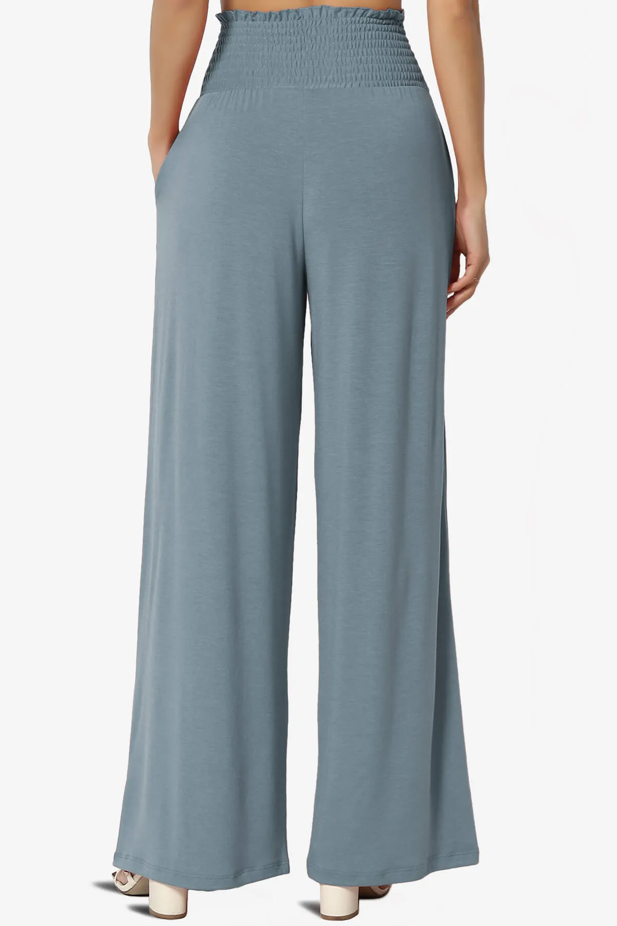 Estella Smocked Waist Lounge Pants PLUS 27" Inseam