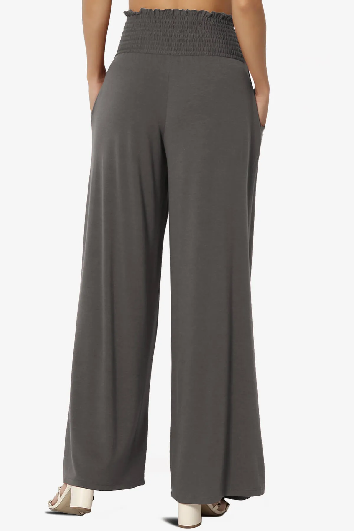 Estella Smocked Waist Lounge Pants PLUS 27" Inseam