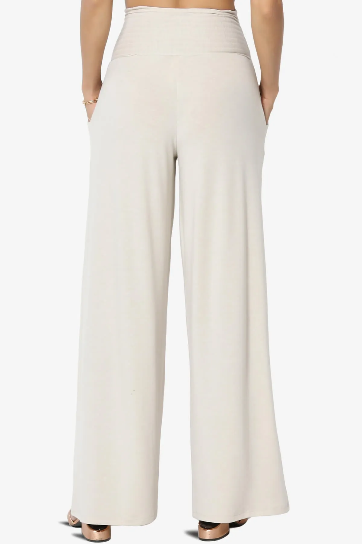 Estella Smocked Waist Lounge Pants PLUS 27" Inseam