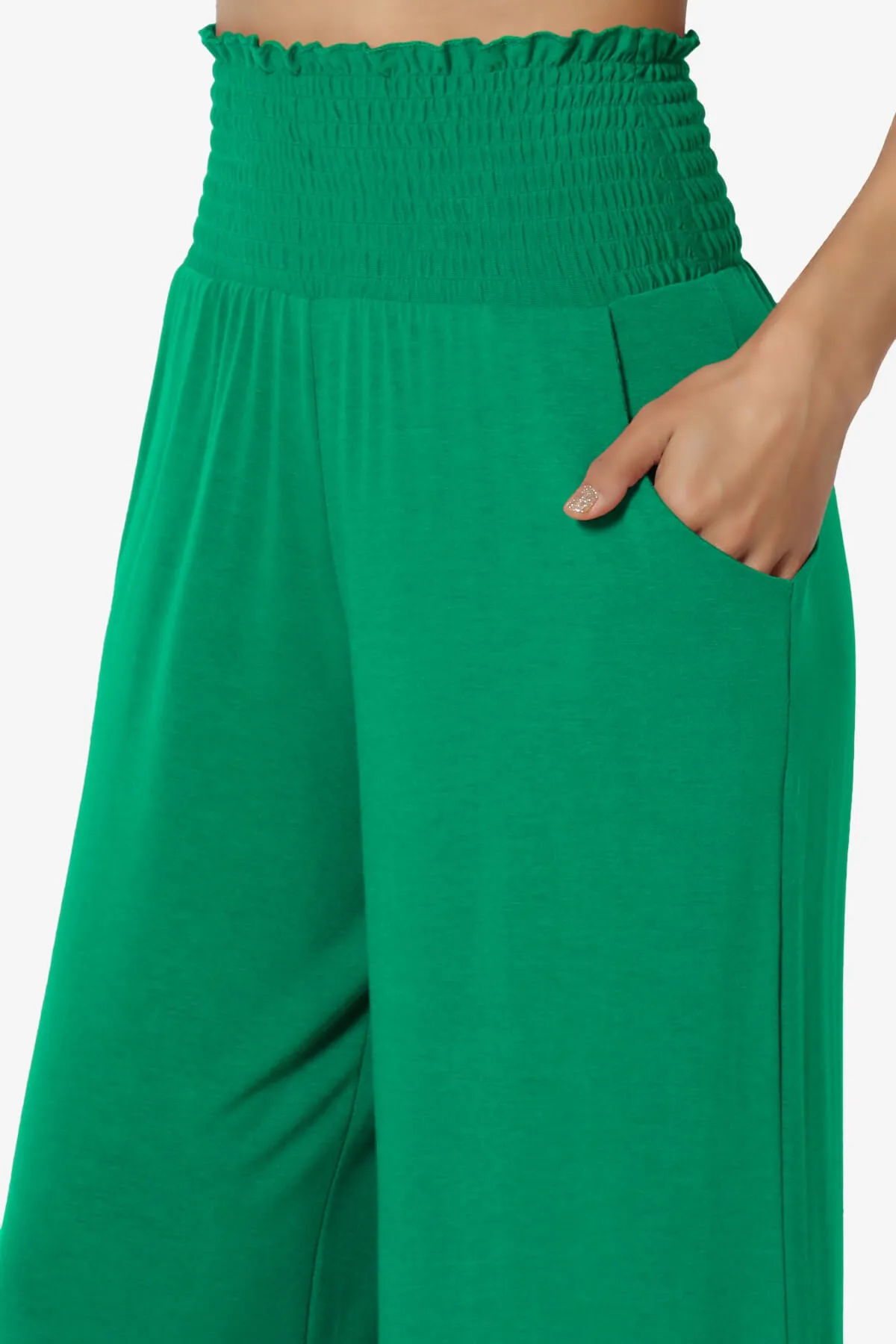 Estella Smocked Waist Lounge Pants PLUS 27" Inseam