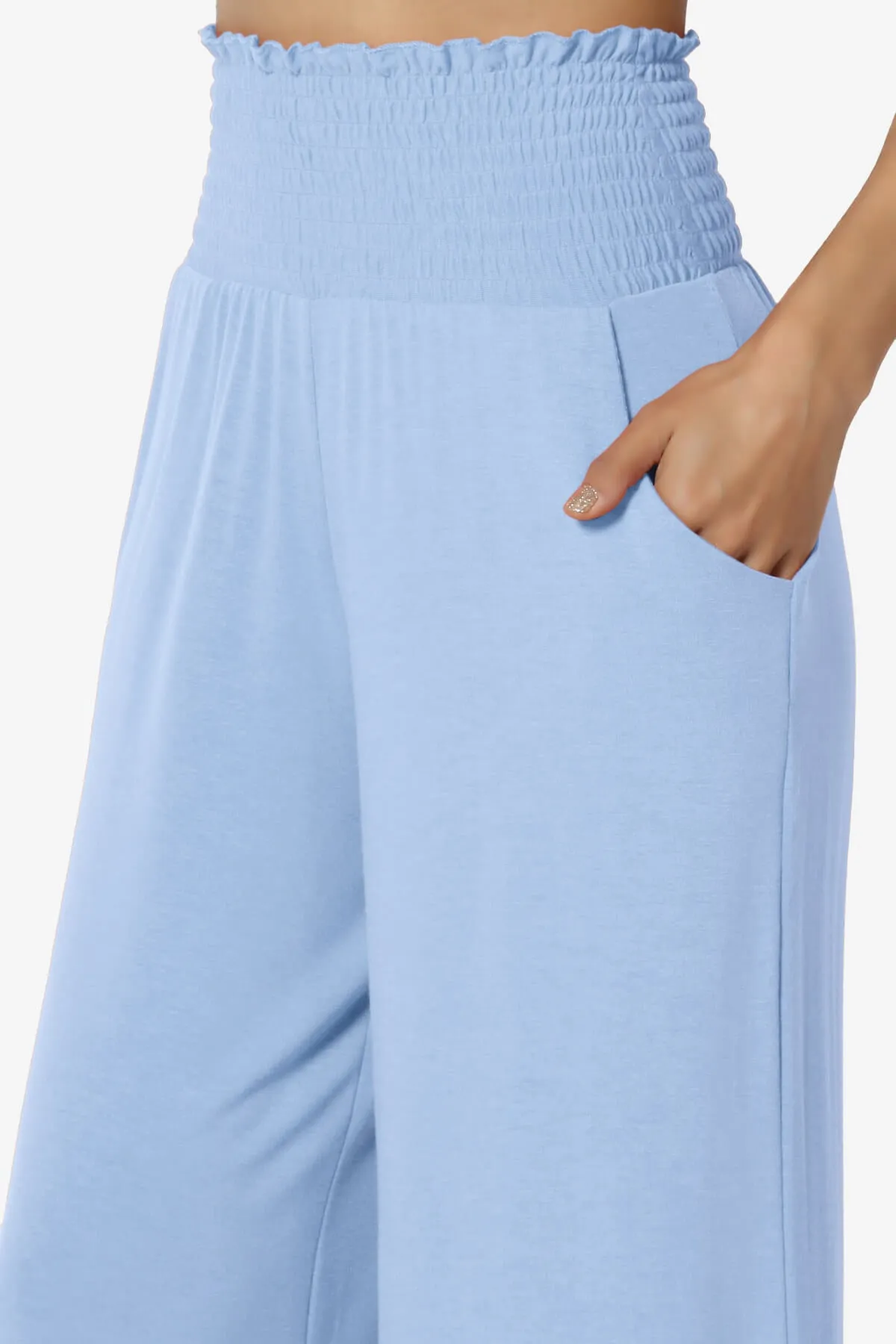 Estella Smocked Waist Lounge Pants PLUS 27" Inseam