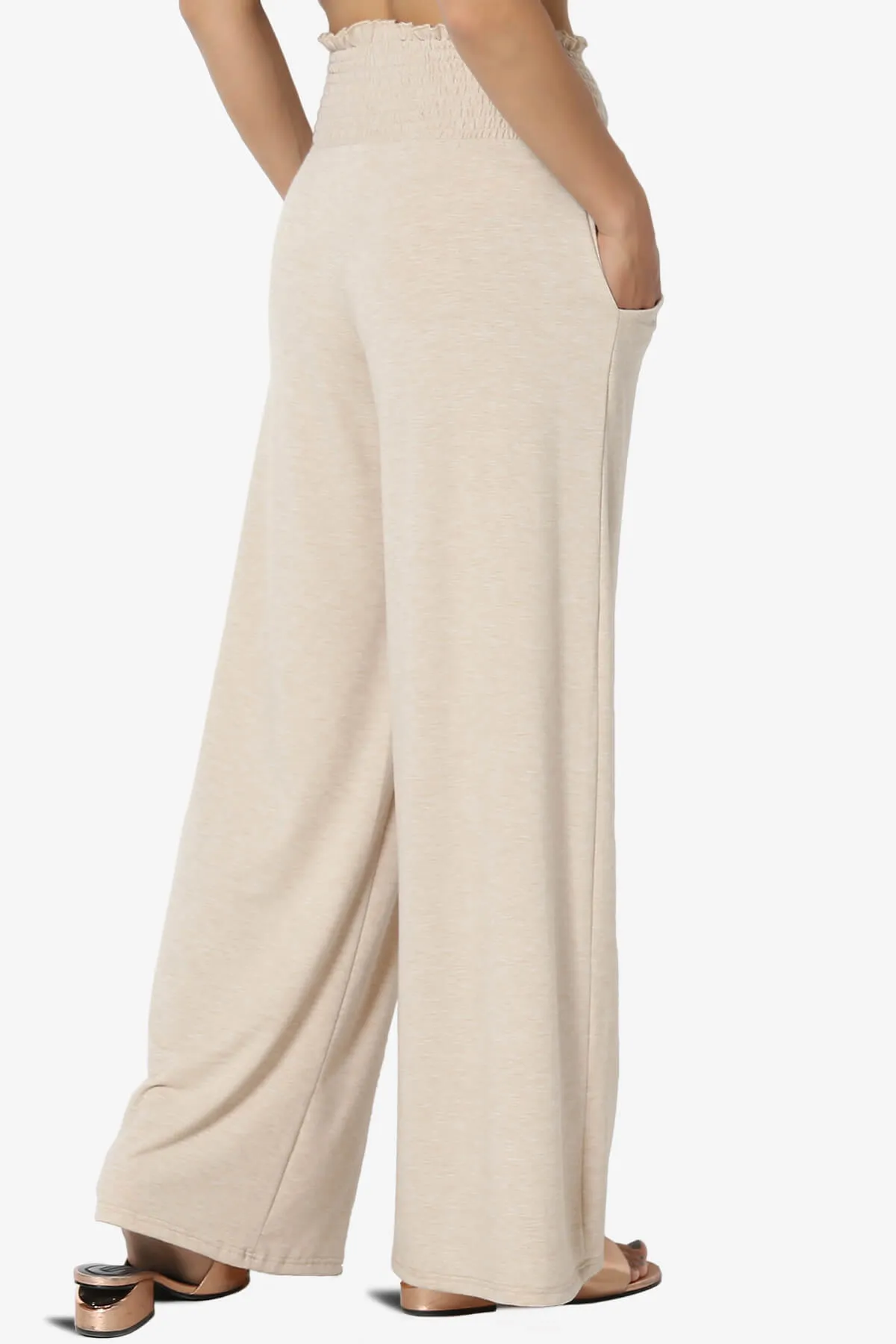 Estella Smocked Waist Lounge Pants PLUS 27" Inseam