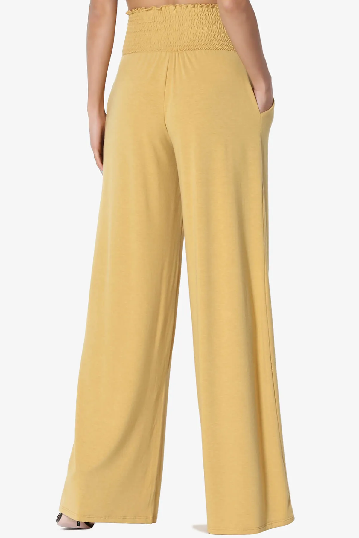 Estella Smocked Waist Lounge Pants PLUS 33" Inseam