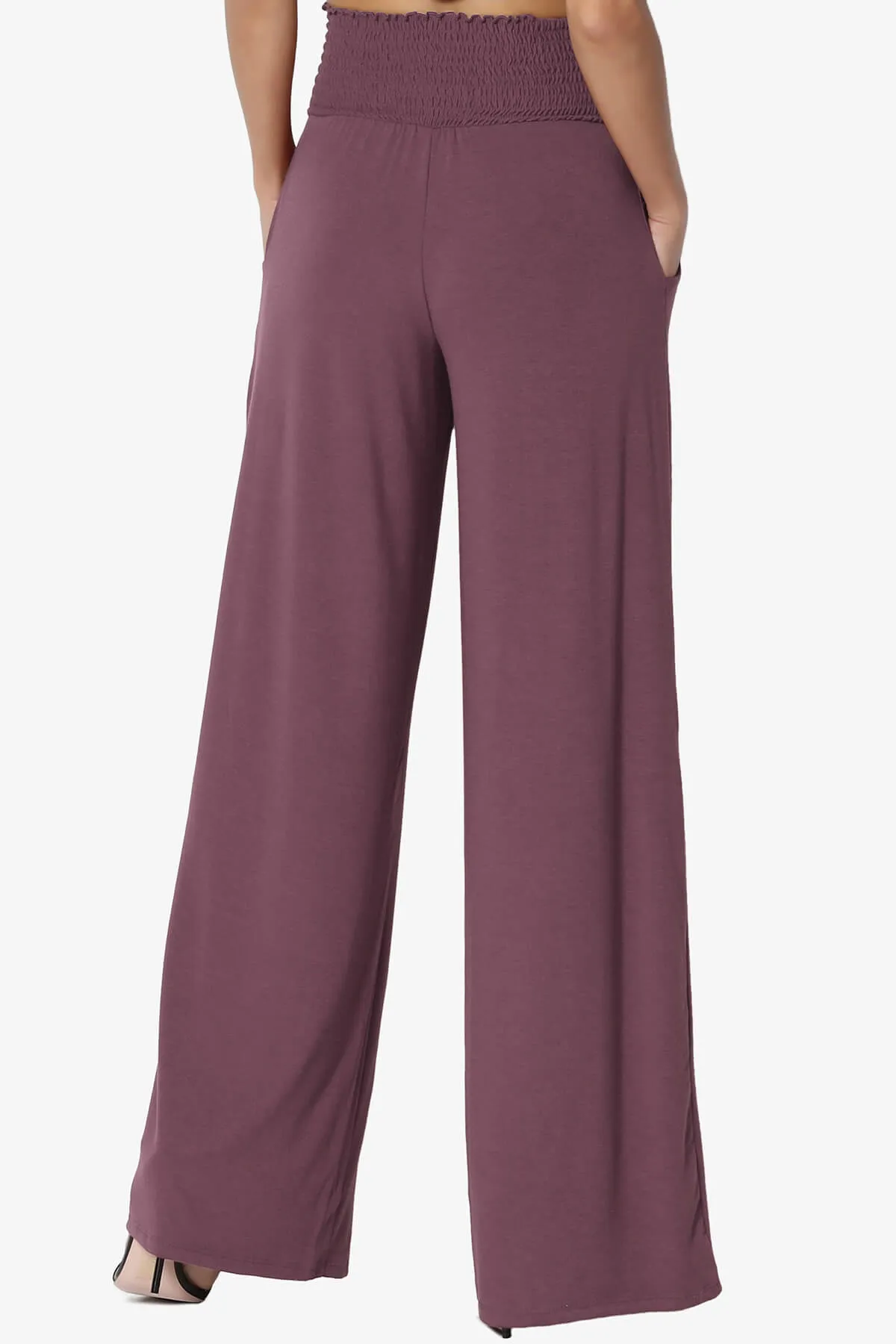 Estella Smocked Waist Lounge Pants PLUS 33" Inseam