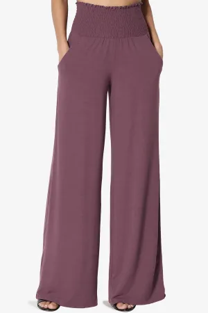 Estella Smocked Waist Lounge Pants PLUS 33" Inseam