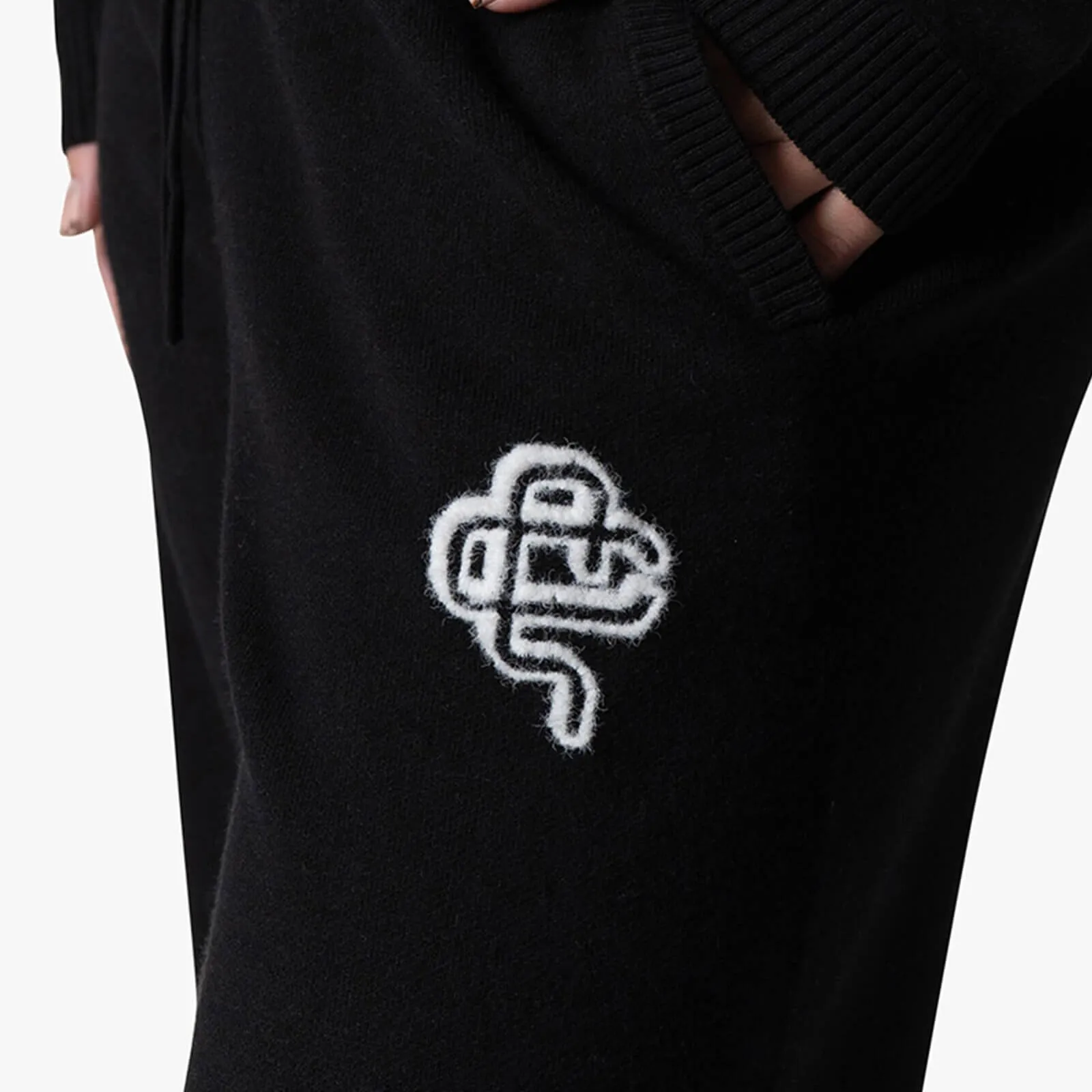 FLO KNITTED PANTS | BLACK/OFF WHITE
