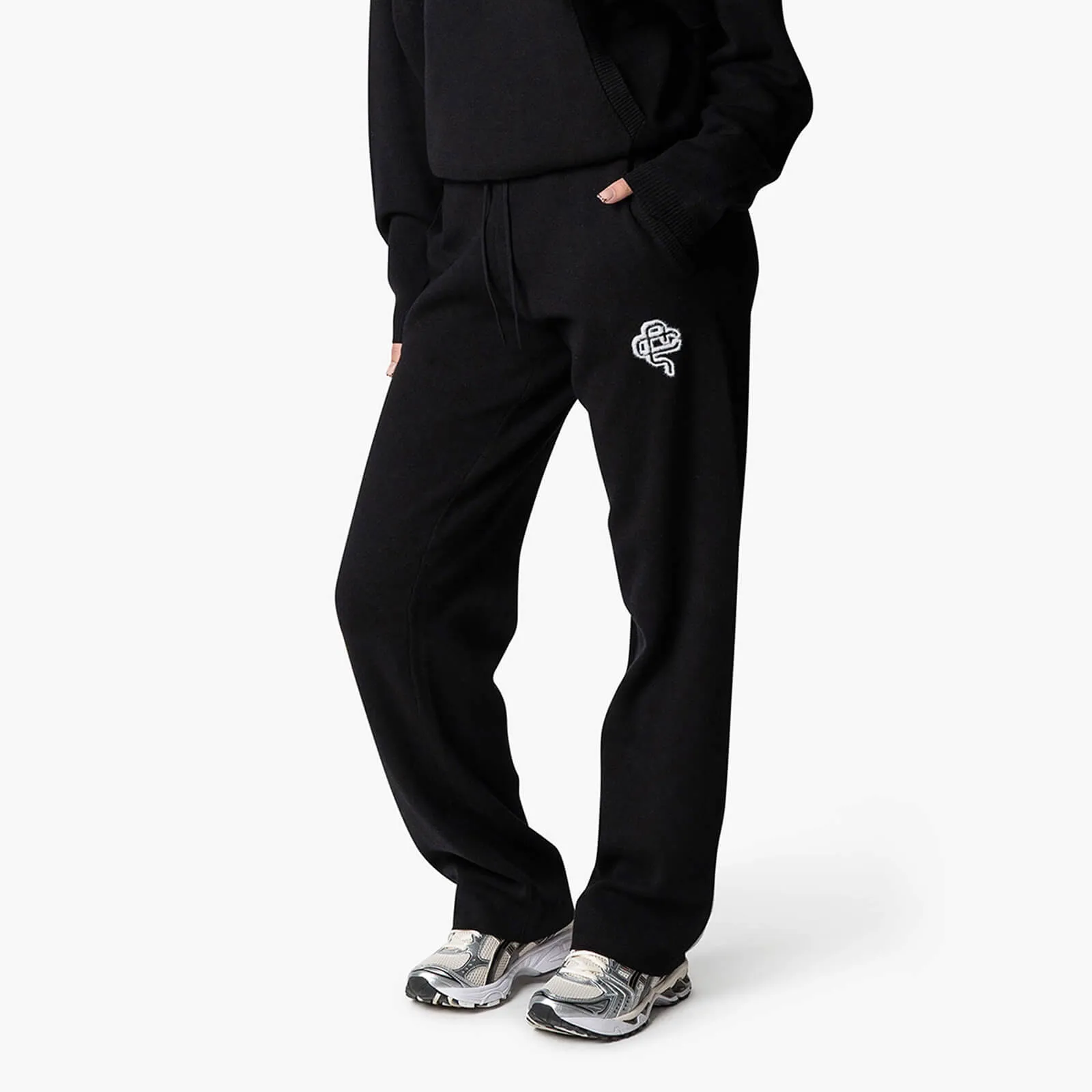 FLO KNITTED PANTS | BLACK/OFF WHITE