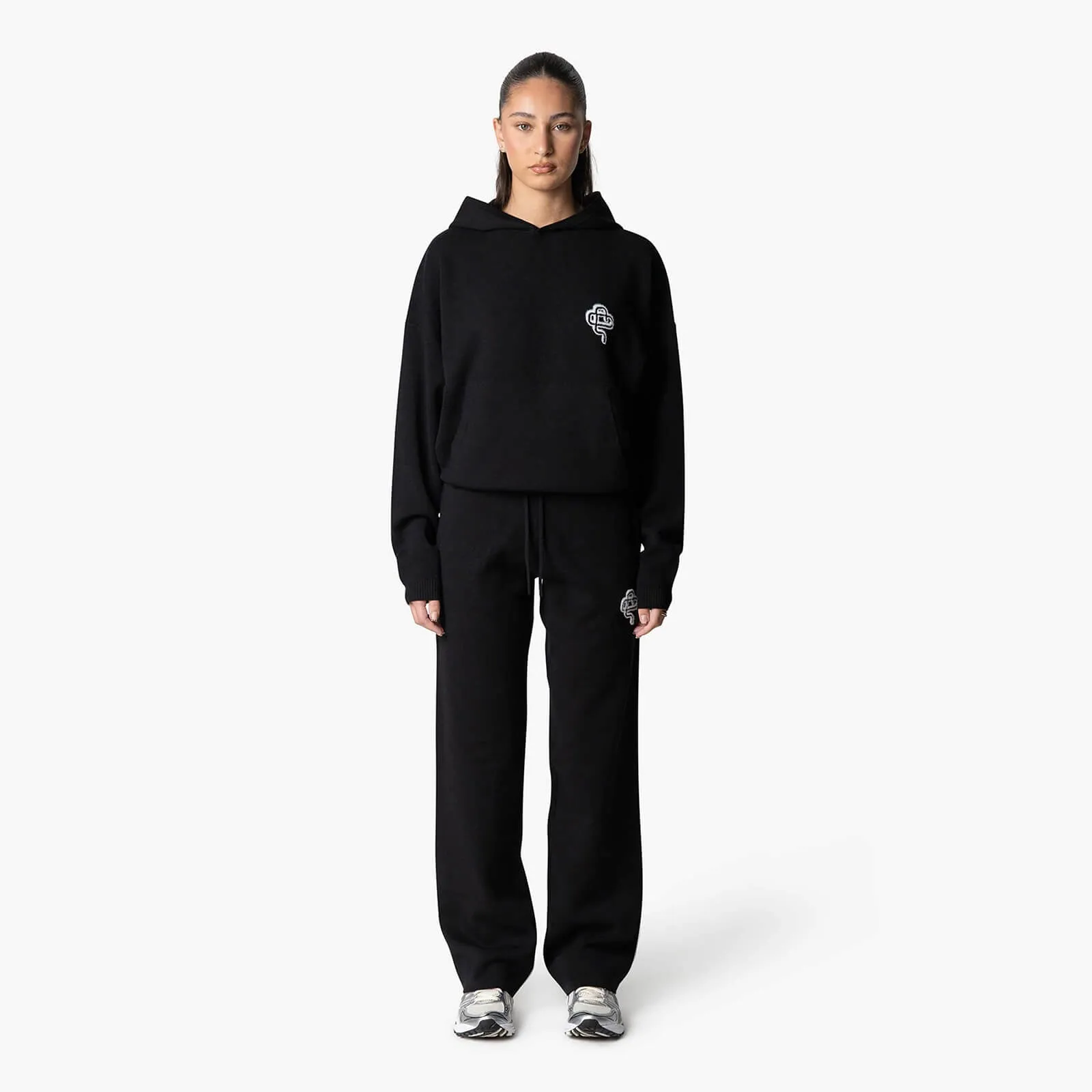 FLO KNITTED SET | BLACK/OFF WHITE