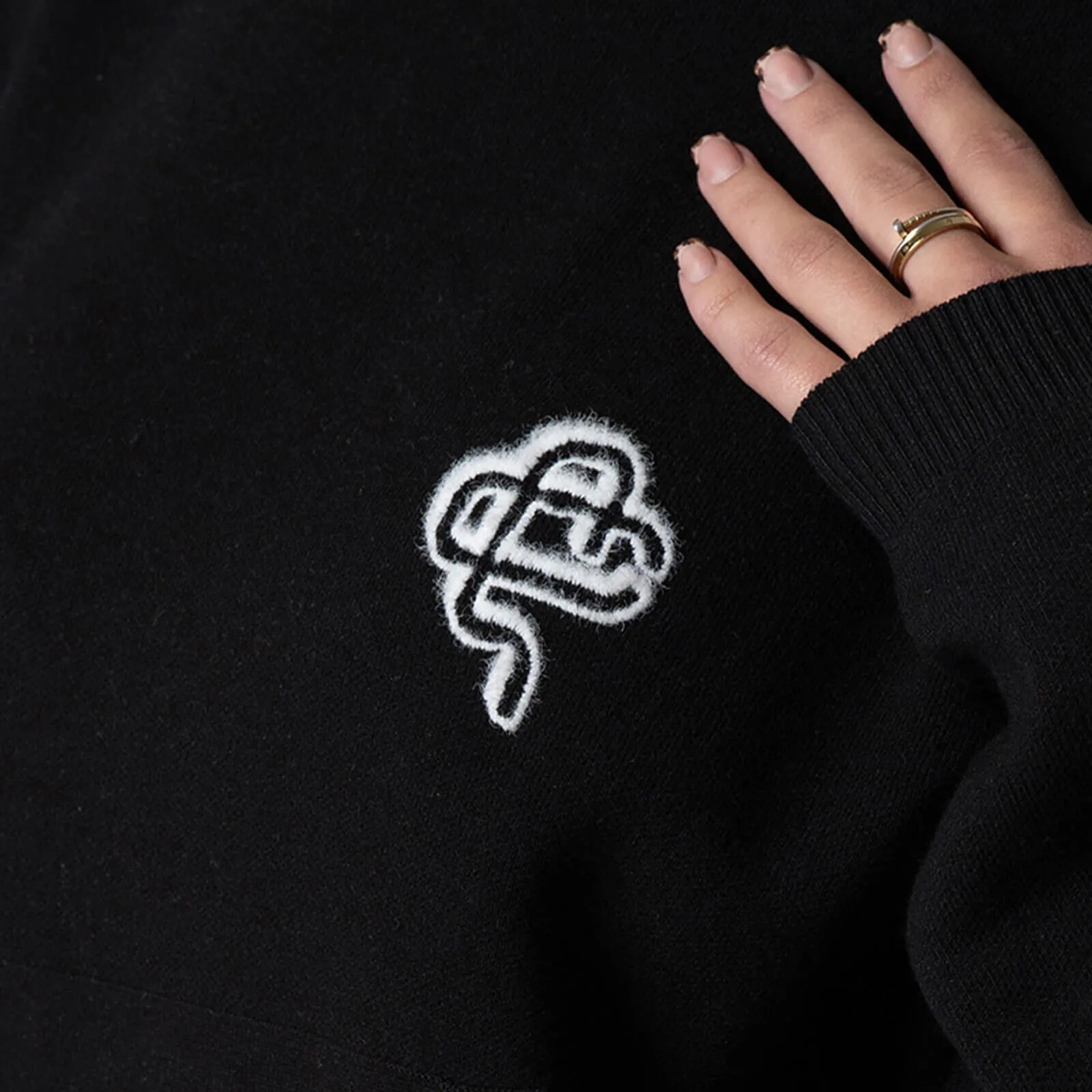 FLO KNITTED SET | BLACK/OFF WHITE