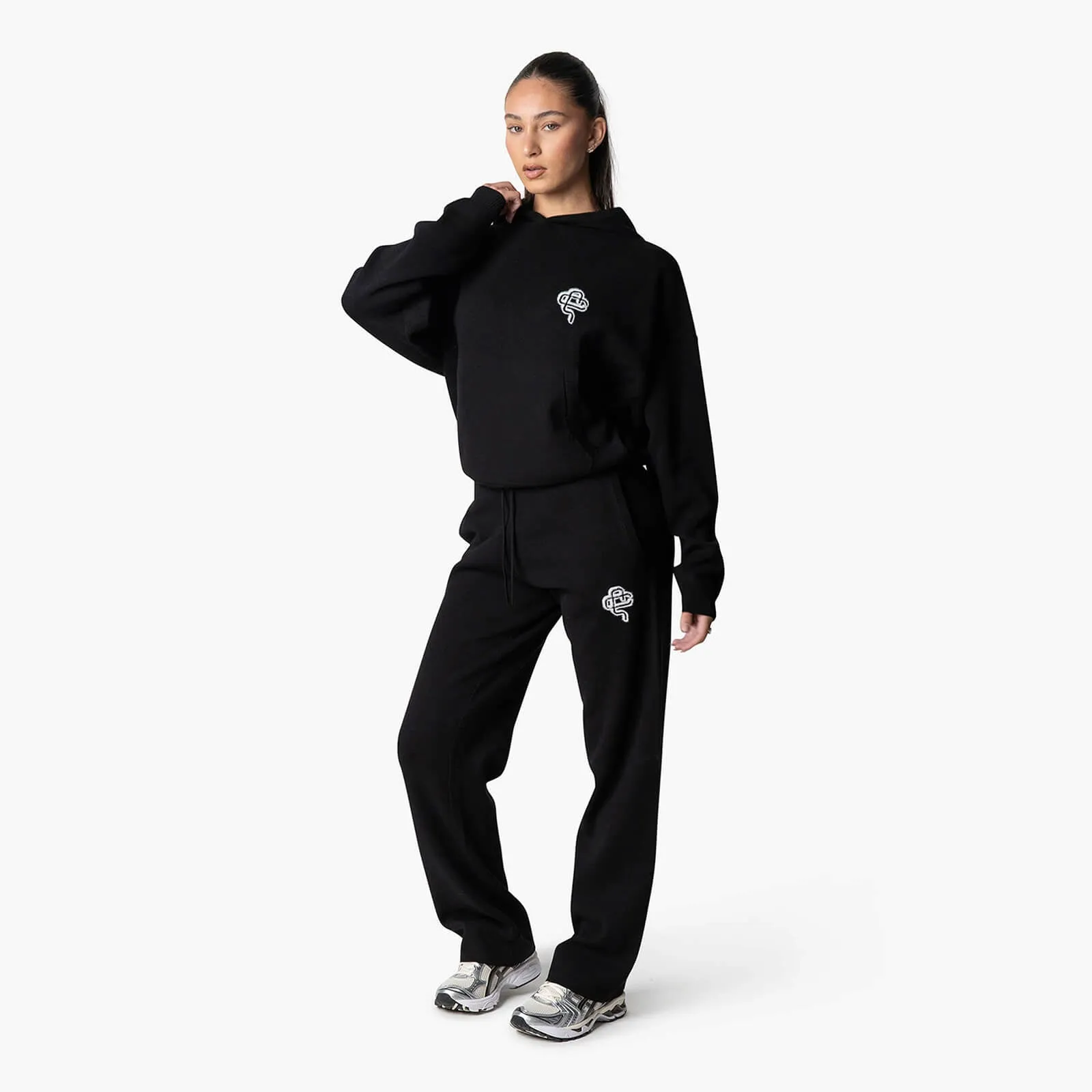 FLO KNITTED SET | BLACK/OFF WHITE