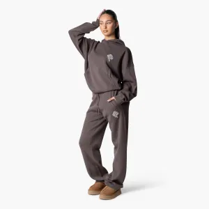 FLO KNITTED SET | COOL BROWN/OFF WHITE