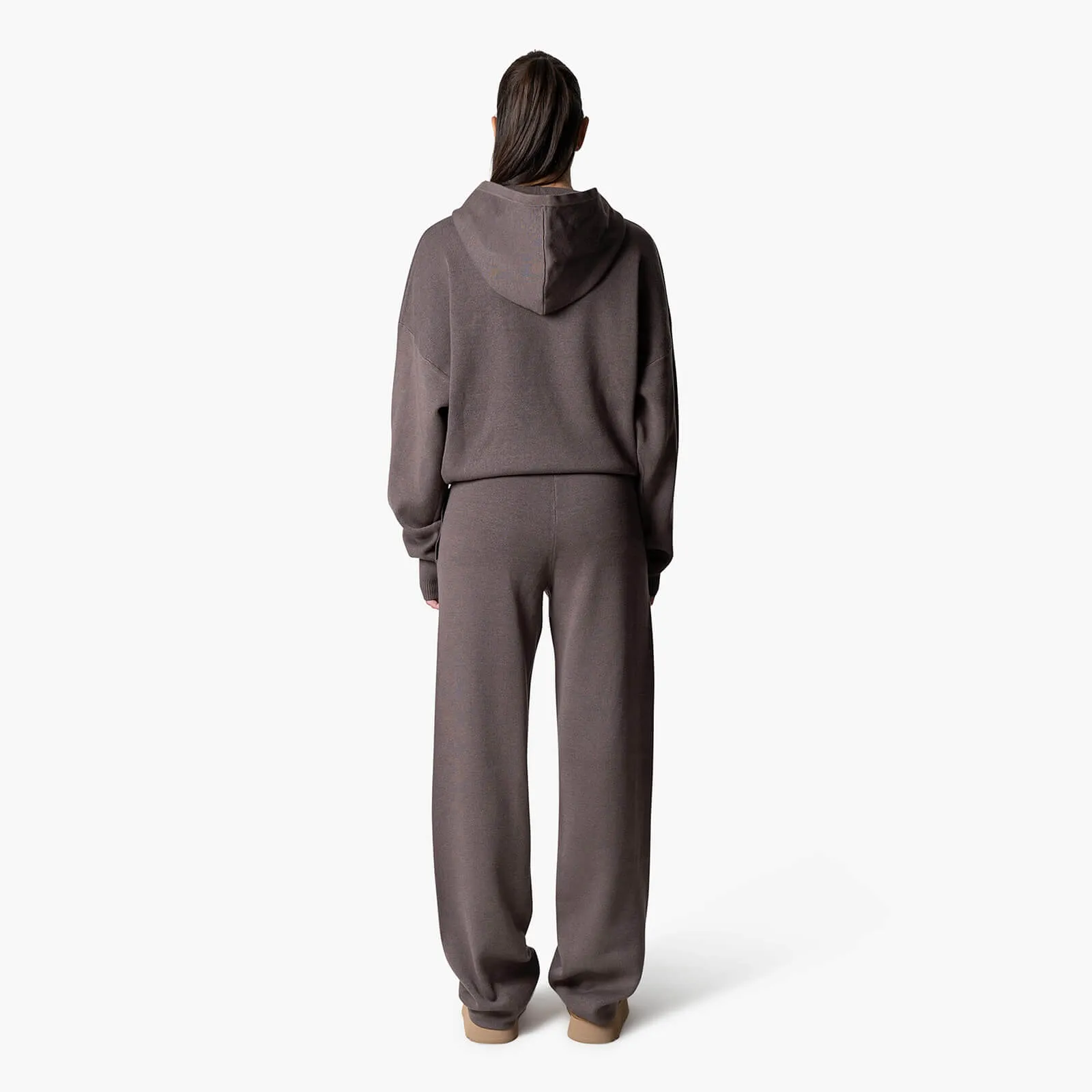FLO KNITTED SET | COOL BROWN/OFF WHITE