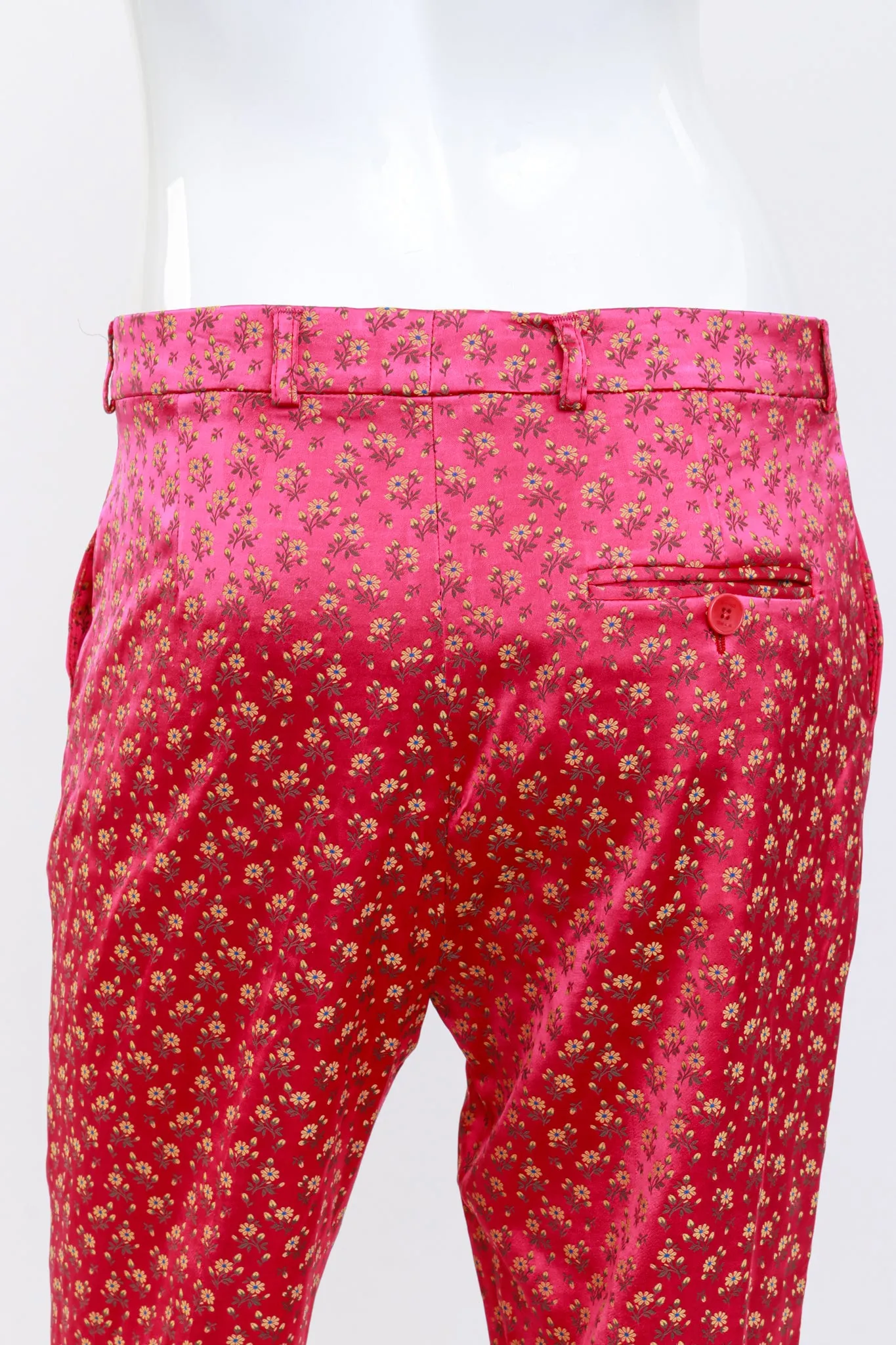 Floral Jacquard Satin Pant