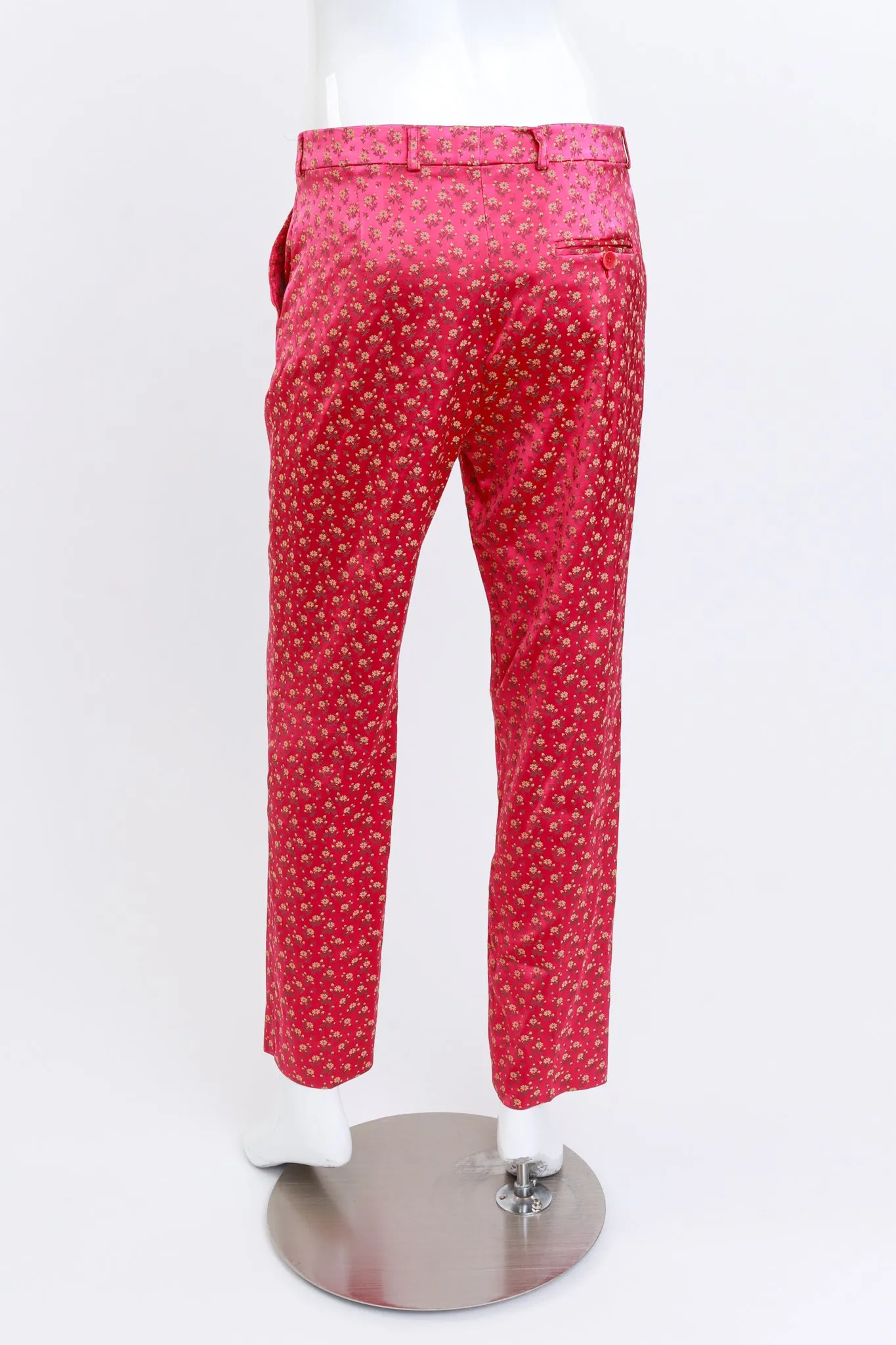 Floral Jacquard Satin Pant