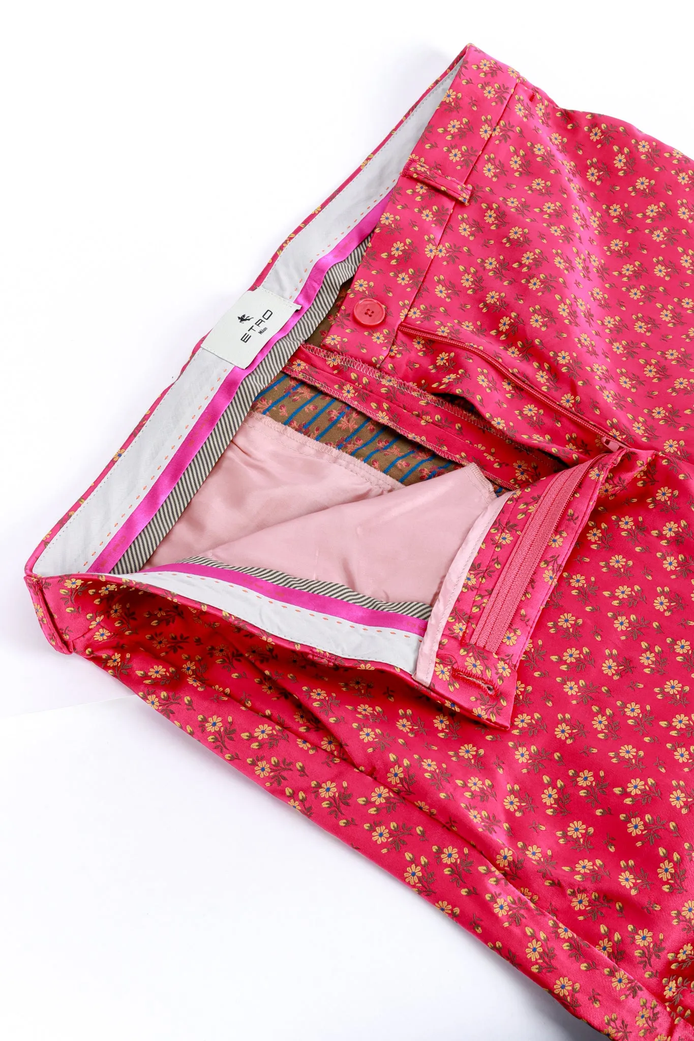Floral Jacquard Satin Pant