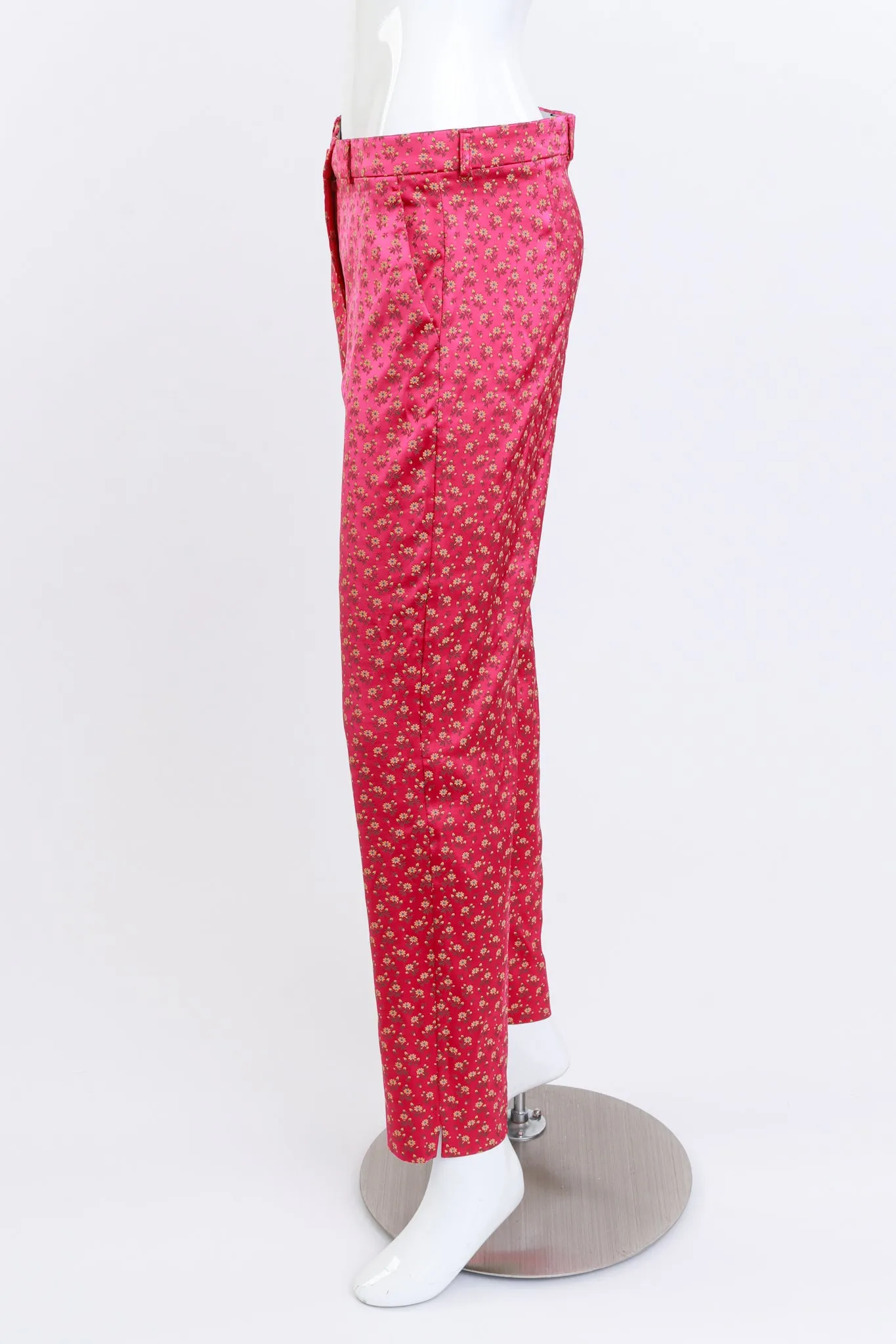 Floral Jacquard Satin Pant