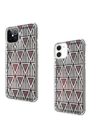 FOR iPHONE 12/PRO (6.1 ONLY) TRENDY FASHION DESIGN HYBRID CASE COVER