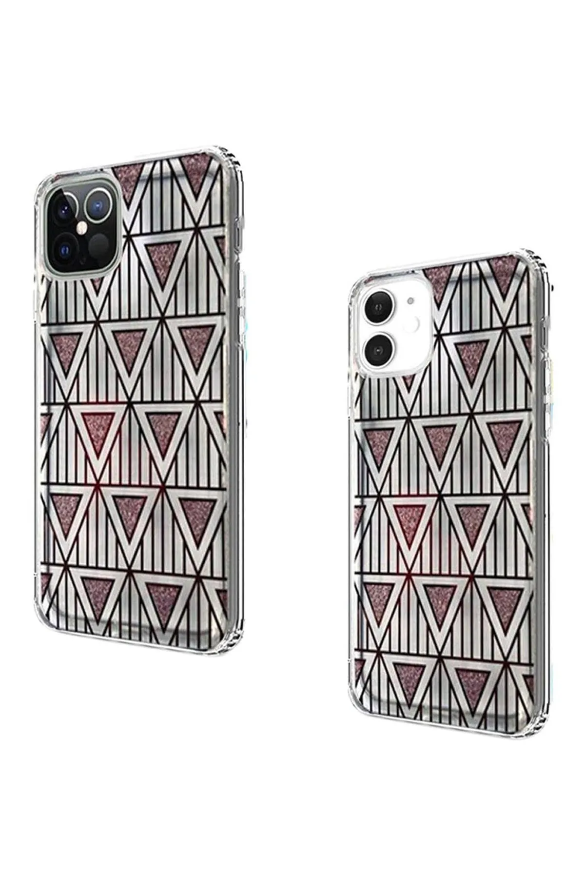 FOR iPHONE 12/PRO (6.1 ONLY) TRENDY FASHION DESIGN HYBRID CASE COVER