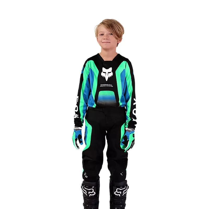 FOX YOUTH 180 BALLAST PANTS [BLACK/BLUE]