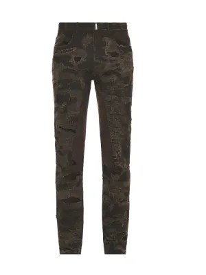 GIVENCHY Slim Fit Denim Trousers With Leg Yoke