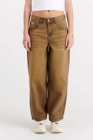 Goliath Jean Brown Wash