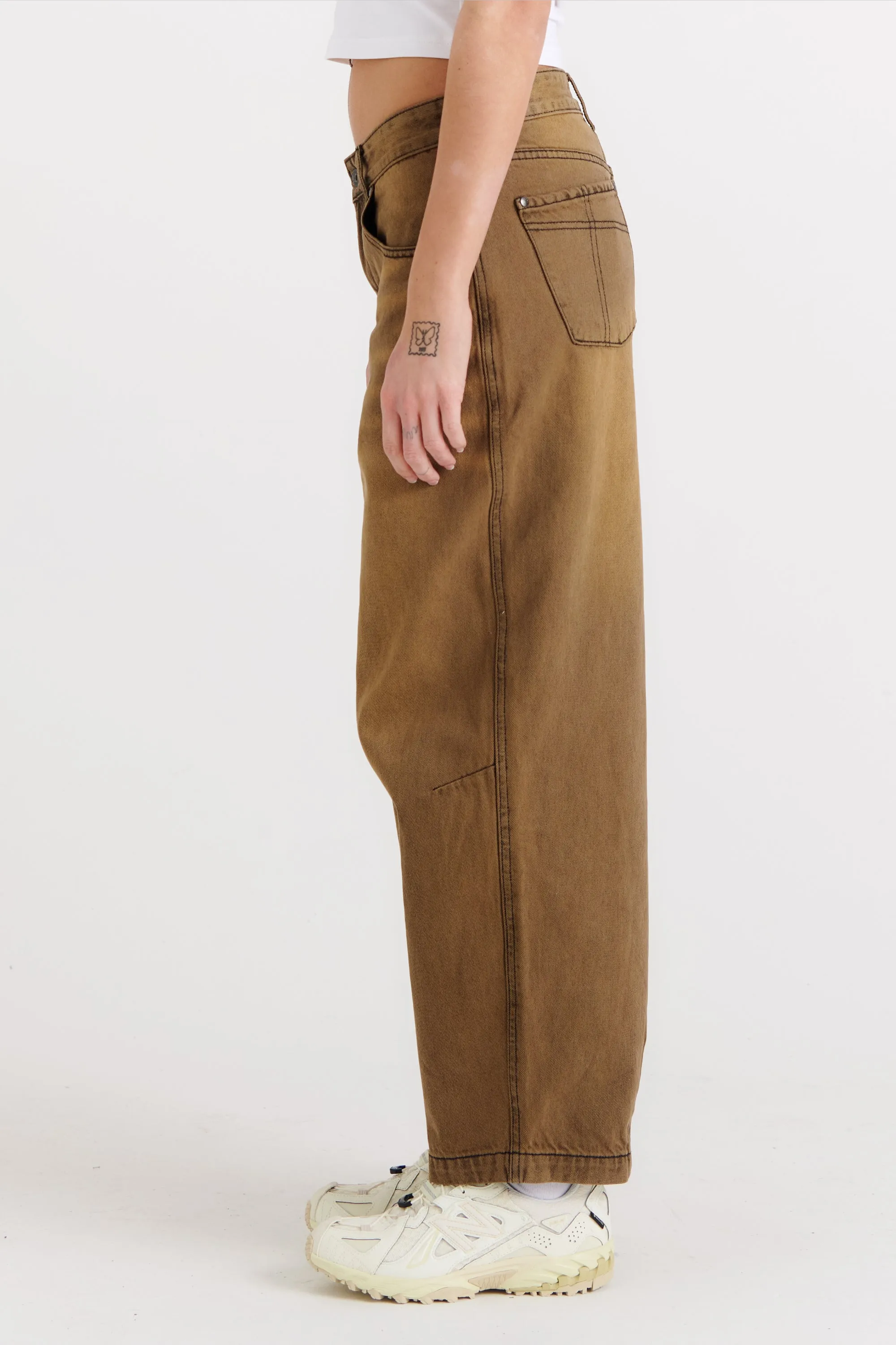 Goliath Jean Brown Wash